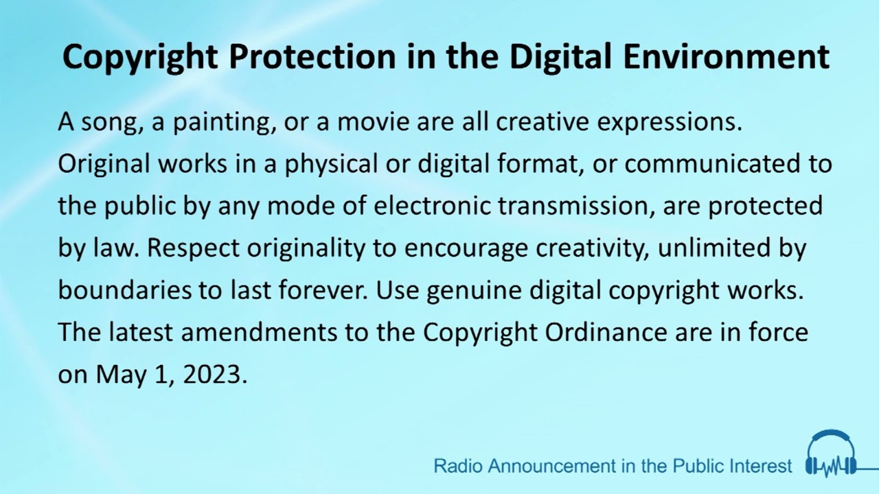 Copyright Protection in the Digital Environment