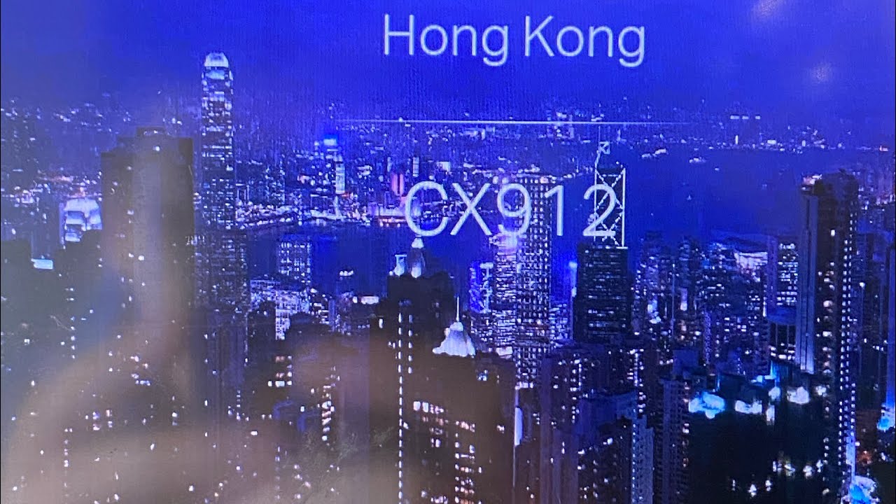 My first flight back home/landing in Hong Kong!