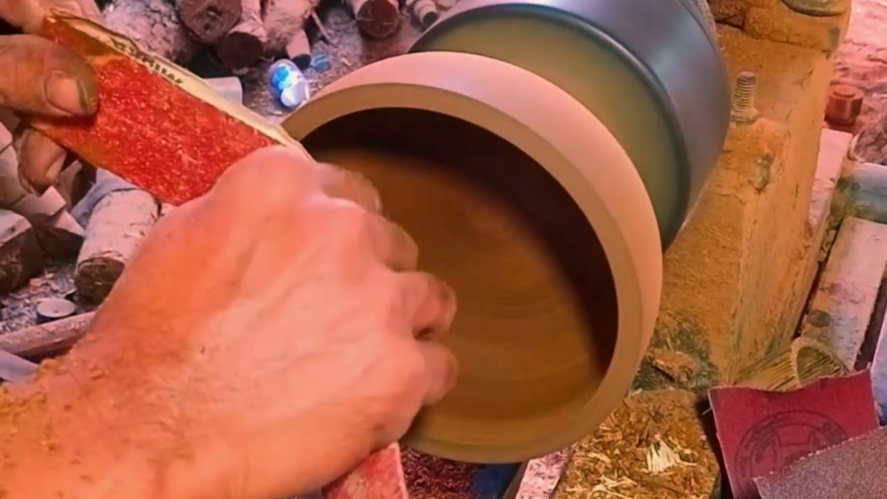 The Most Attractive of Palm wood Turning#The Wooden Palm Bowl#The Palm wood Creative.