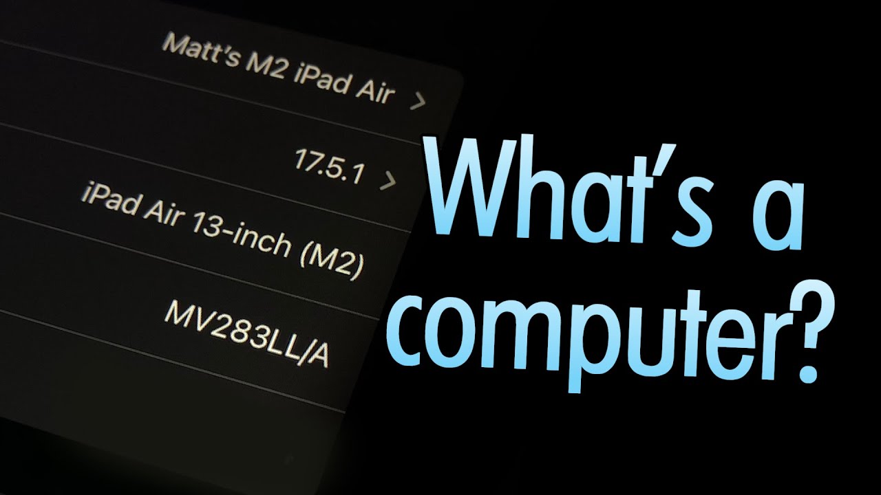 Is the iPad a Computer yet?