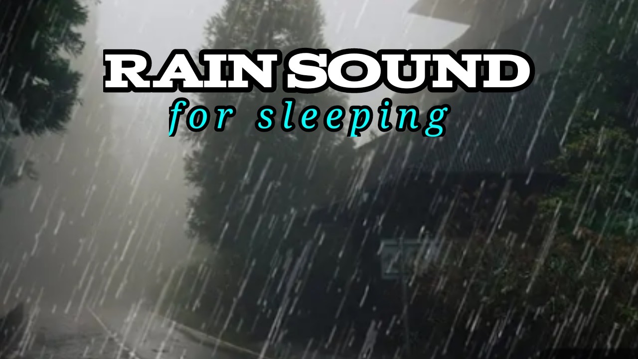 Rain & Thunderstorm 24/7 | Rain Sounds for Sleep & Study (Black Screen)
