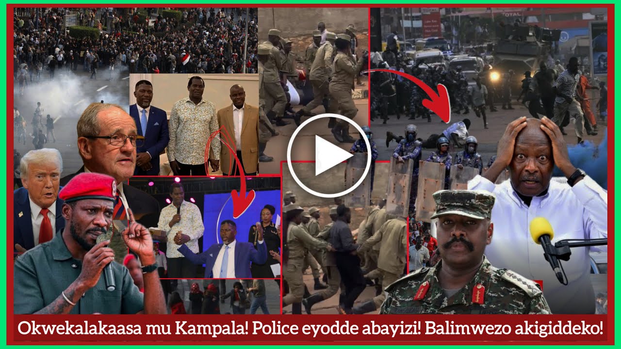 Agatalinda! Okwekalakaasa mu Kampala! Police eyodde abayizi! Balimwezo kaweddemu! Museveni Jiwunye!