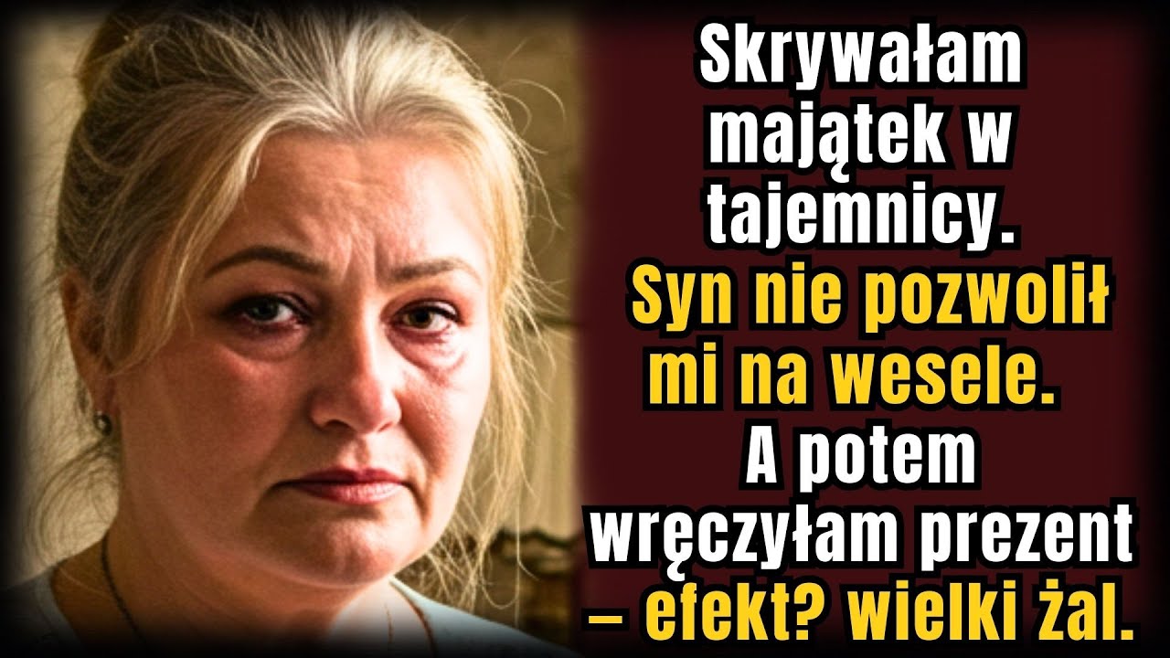 Ukrywałam fortunę — syn zabronił mi wejścia na ślub… aż mój prezent zmienił wszystko