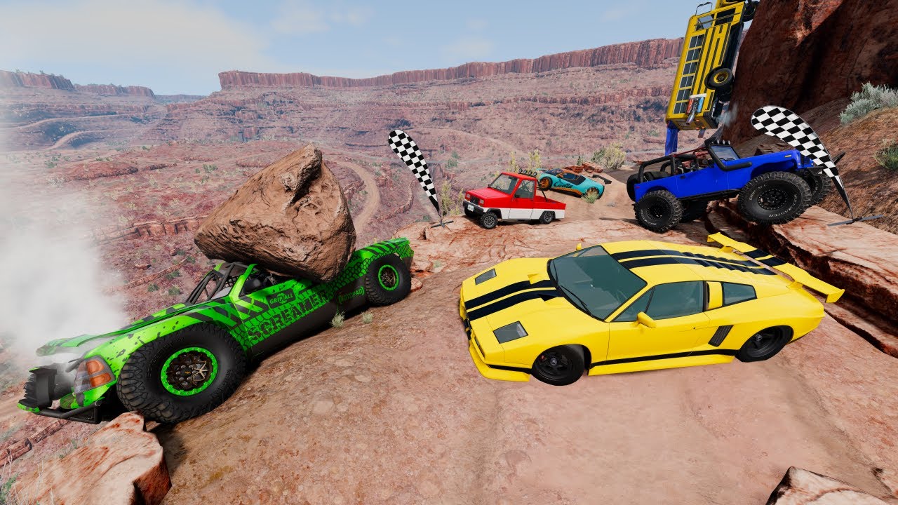 Racing on Mountain with Random Cars