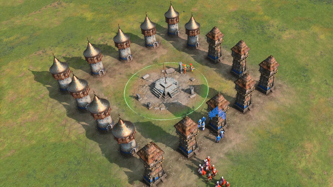 Age of Empires 4 - 4v4 CASTLE BLOOD AUTOMATIC RUSH | Multiplayer Gameplay