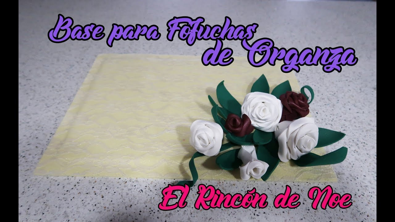 Como hacer base de fofucha comunión / boda con tela organza El Rincón de Noe