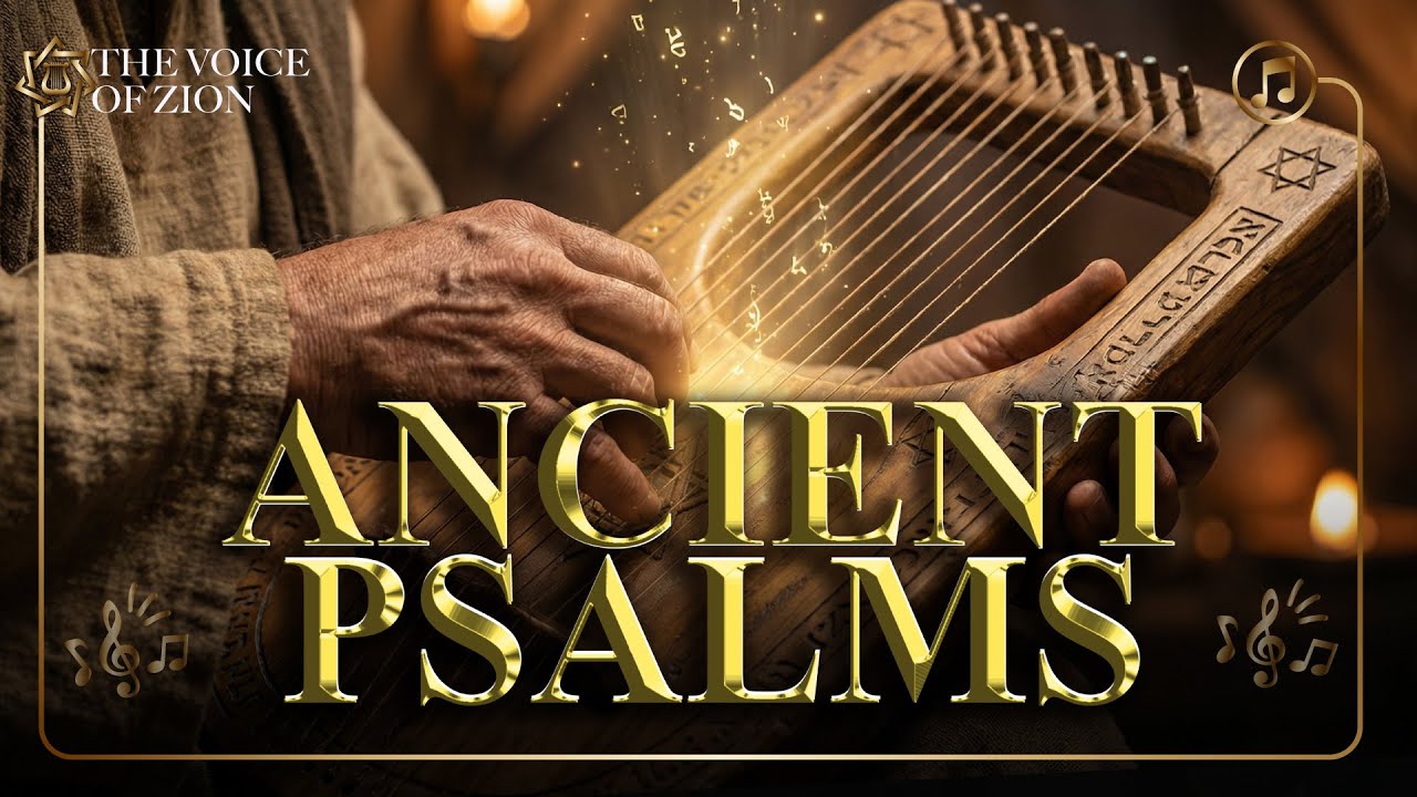 King David-Style Harp Worship — Psalms 23, 27 & 63 (Hebrew + English)