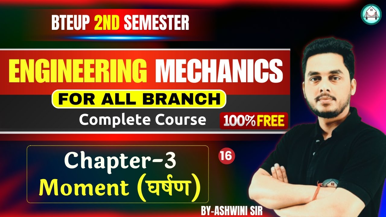 Engineering Mechanics-(Lecture-16) -Chapter-3 - Moment by Ashwini Sharma