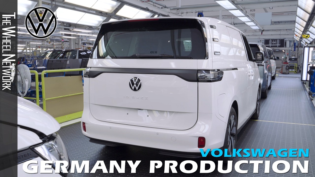 Inside Volkswagen Commercial Vehicles Plant in Hanover – VW ID. Buzz EV Van Production [4K]