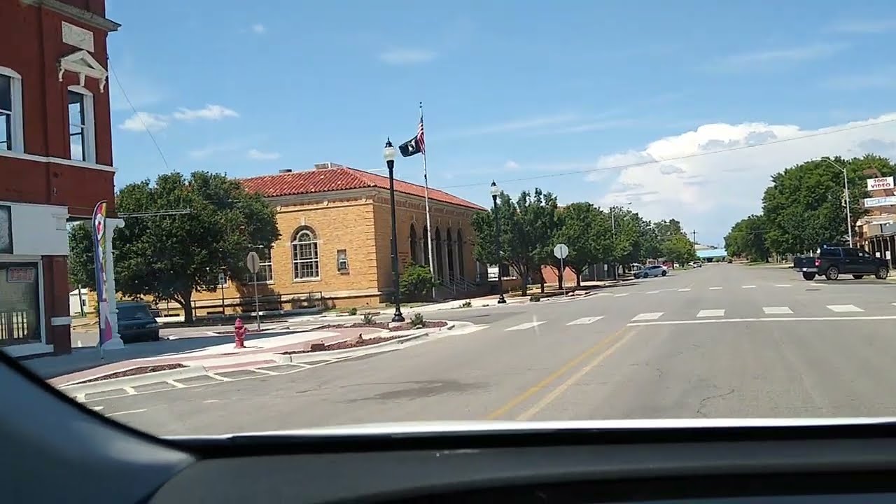 Hobart, Oklahoma.  Kiowa County.  Downtown.  September 3, 2022.