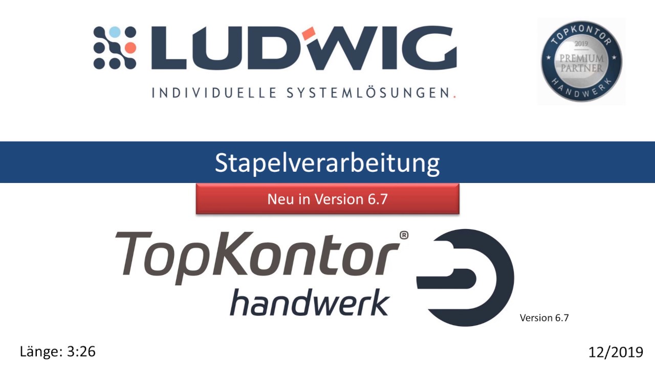 Stapelverarbeitung in TopKontor Handwerk 6 | blue:solution - tophandwerk 7