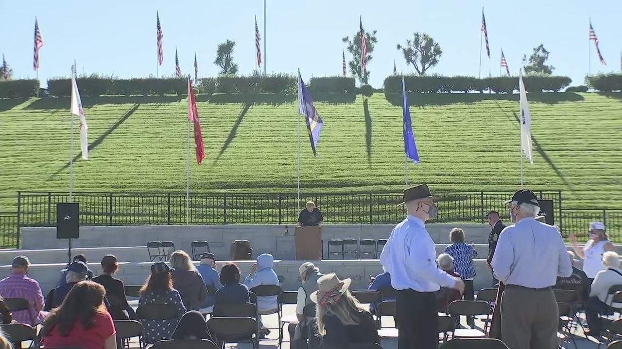 Veterans Day ceremony at Golden Gate National Cemetery
