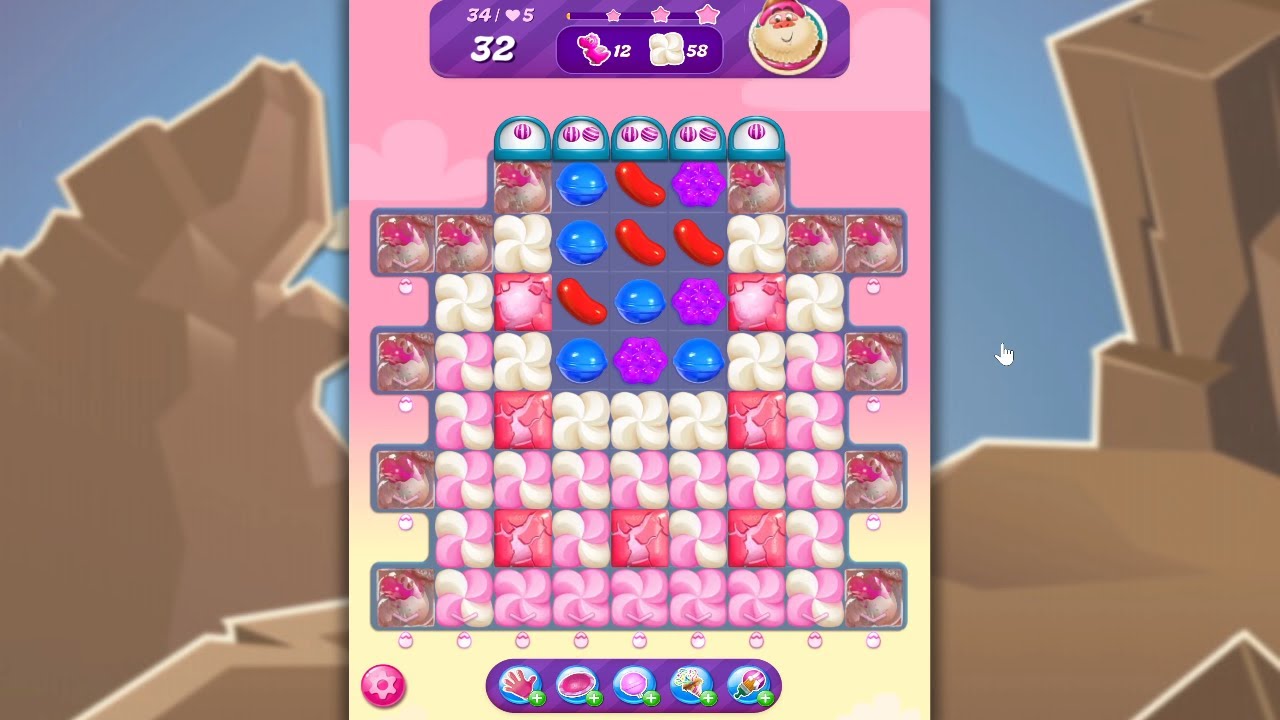 Candy Crush Saga LEVEL 34 NO BOOSTERS (new version)🐟☑️