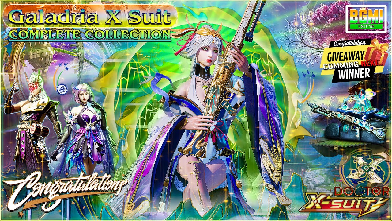 GLADARIA X - SUIT COMPLETE COLLECTION | INDEPENDENCE DAY SPECIAL CRATE OPENING | BGMI