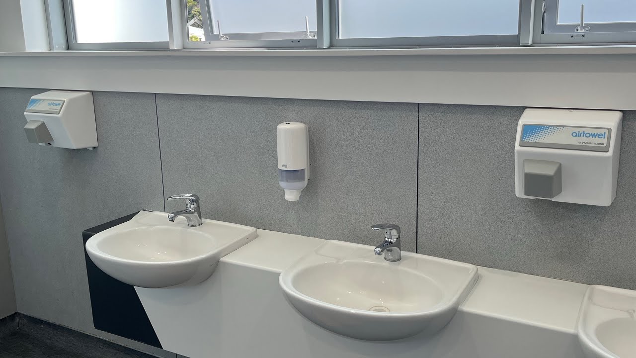 2 Rare Airtowel S9 Hand Dryers at Massey University, Wellington