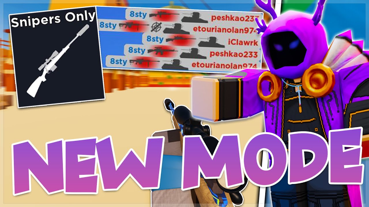 NEW Sniper Only MODE is AMAZING... Roblox Arsenal Galactic Update