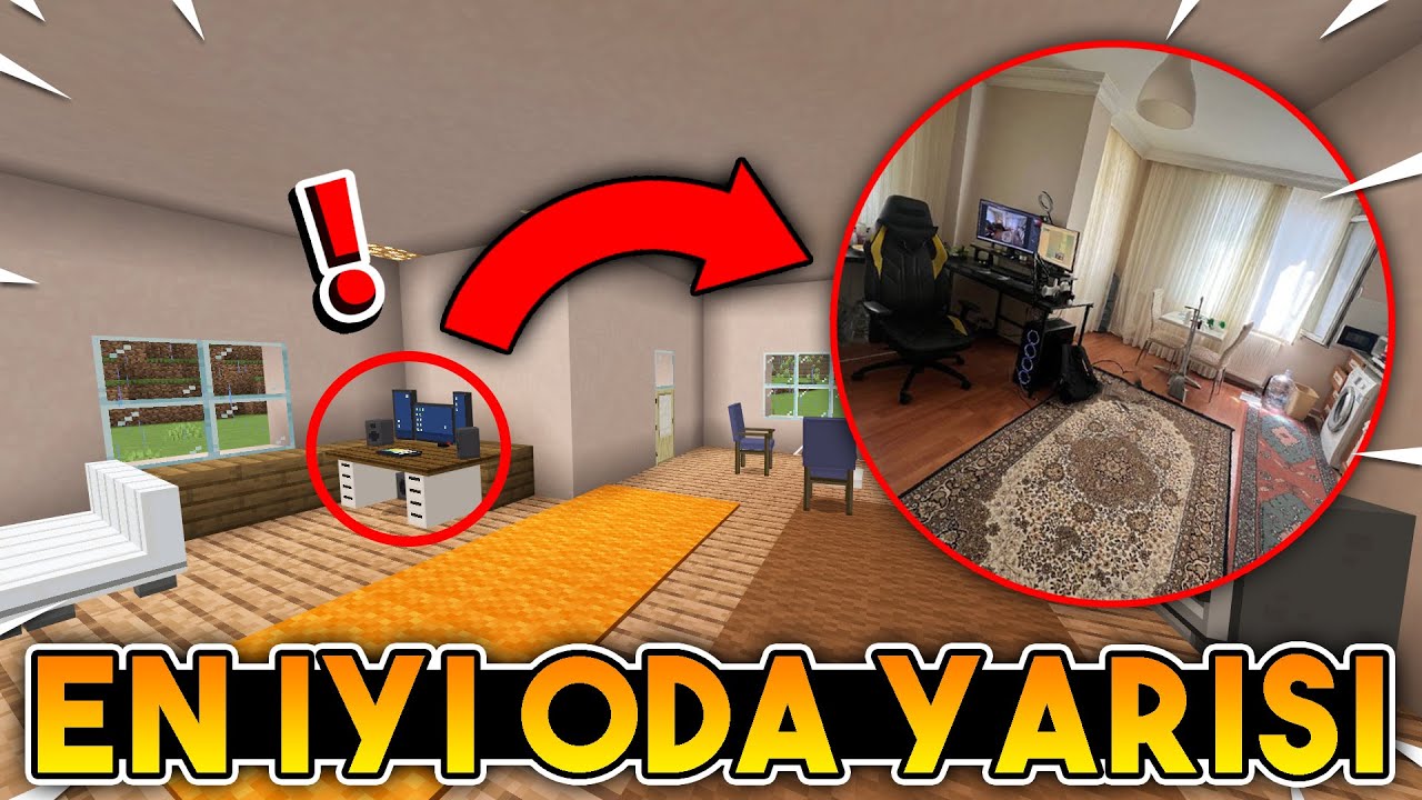 KENDİ ODAMIZI OYUNA EKLİYORUZ! | Minecraft Yapı Kapışması