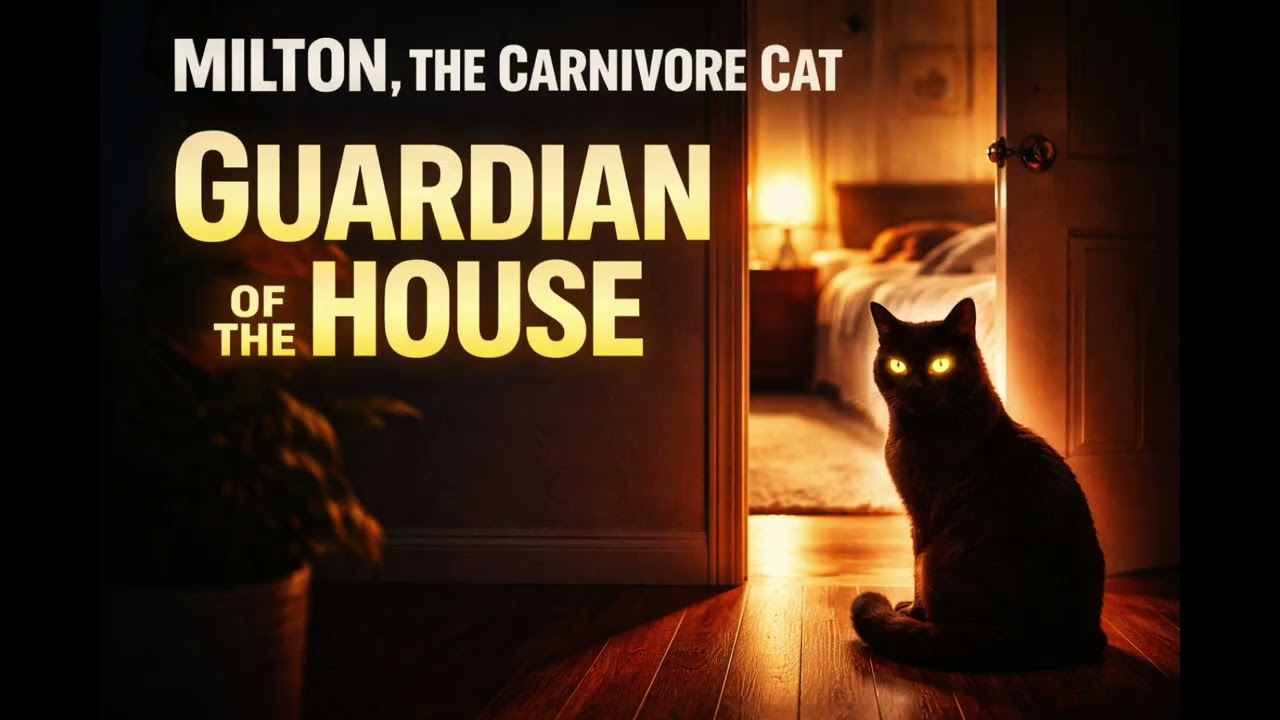 Milton, The Carnivore Cat – Guardian of the House 🐾🏠