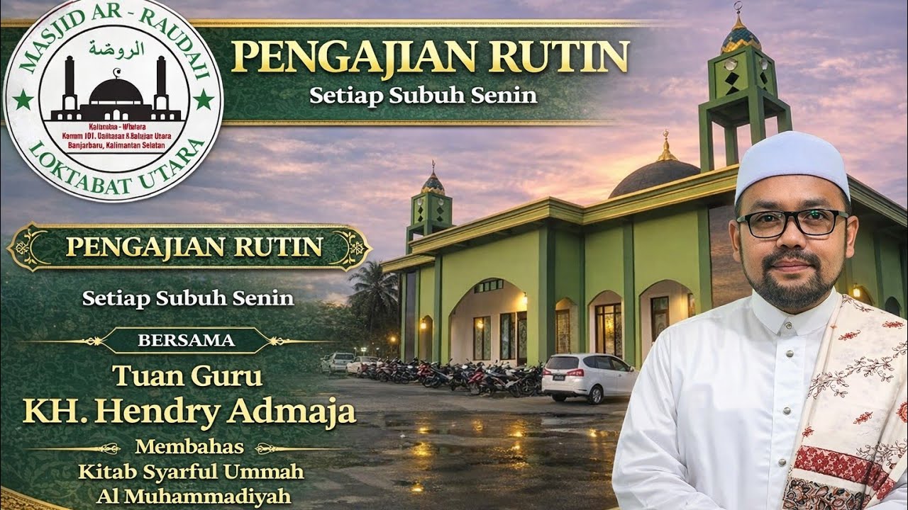 AR RAUDAH WIYATA TV - LIVE PENGAJIAN RAMADHAN KE -5 BERSAMA KH HENDRY ADMAJA