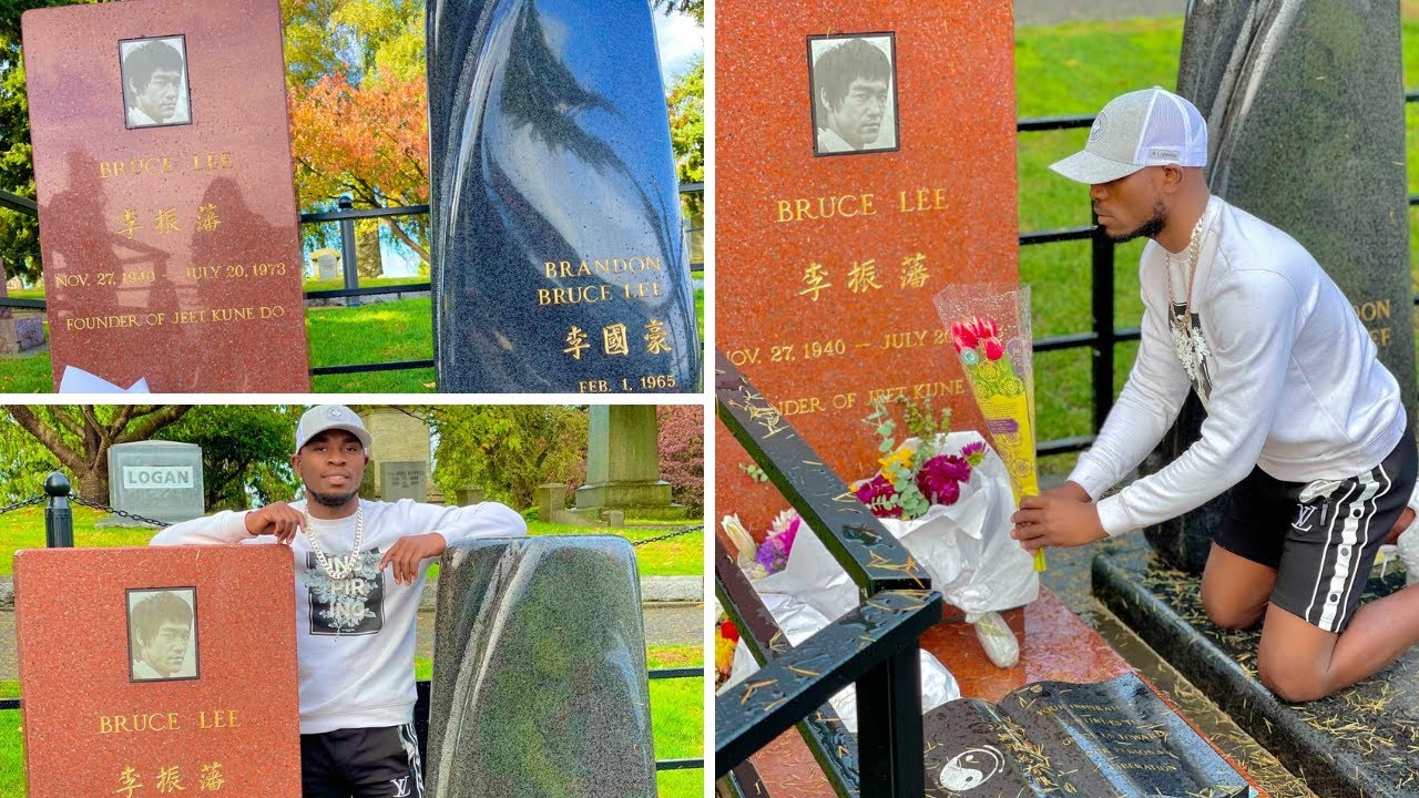 Tumefika kwenye makaburi aliyozikwa Bruce Lee na mwanae Brandon Lee huko Seattle, Washington, US