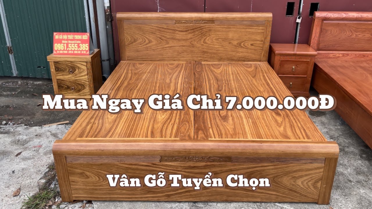 Giường Ngủ Vân Gỗ Hương Xám – Phong Cách Thể Thao, Thiết Kế Mới Nhất 2025