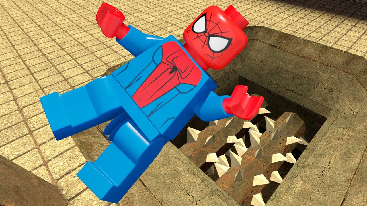 Lego Spiderman Ragdoll Physics: The Best Epic NPC Falls! Compilation #43