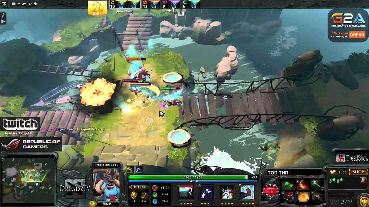 Dread Dota 2 reborn Stream Кастомки с Витюшей, Алоха, Нексус и прочие! Дред стрим 23.09.15