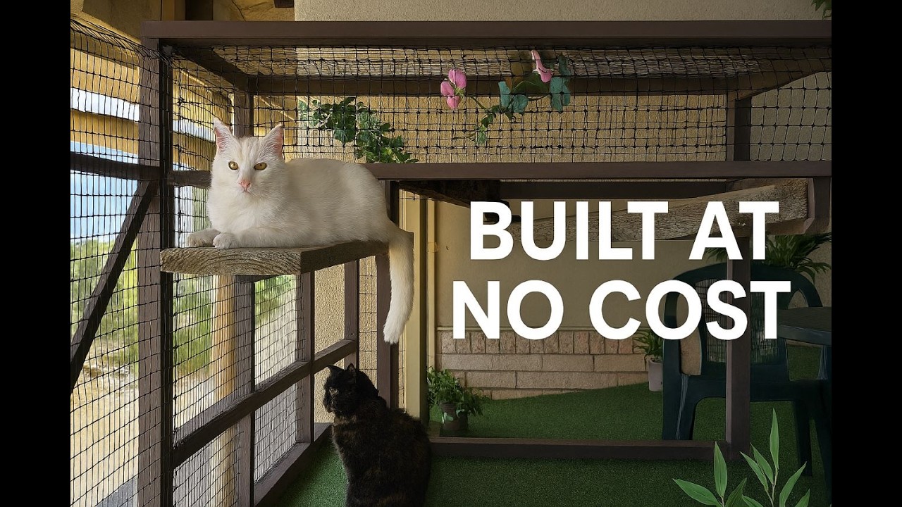 Building a Catio at No Cost - Phase 3: Tweaks and Touches to Feline Leisure.