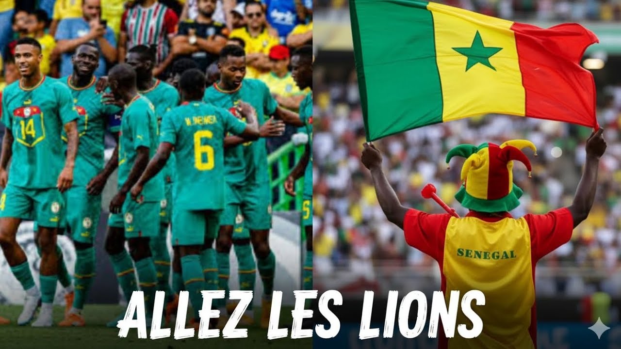 ALLEZ LES LIONS ⚽ Hymne Officiel de l'équipe nationale du Sénégal🇸🇳🦁
