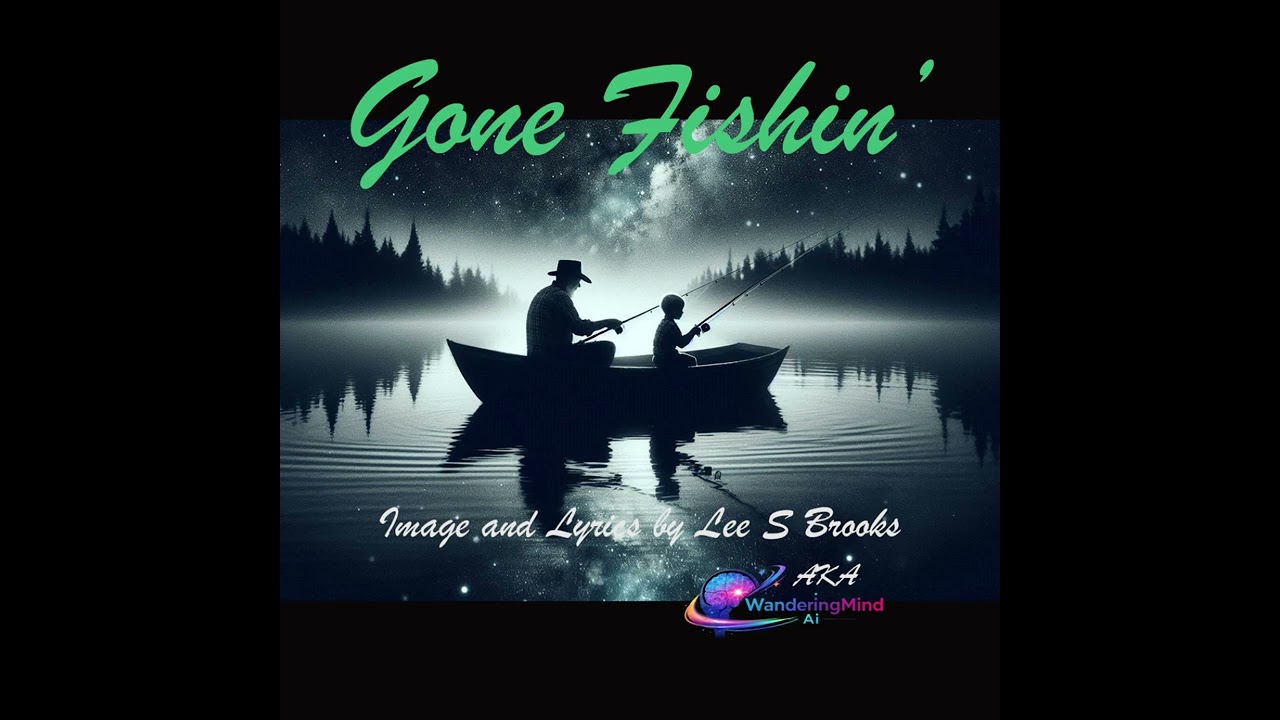 Gone Fishin' video Lyrics by Lee S Brooks- WanderingMind Ai