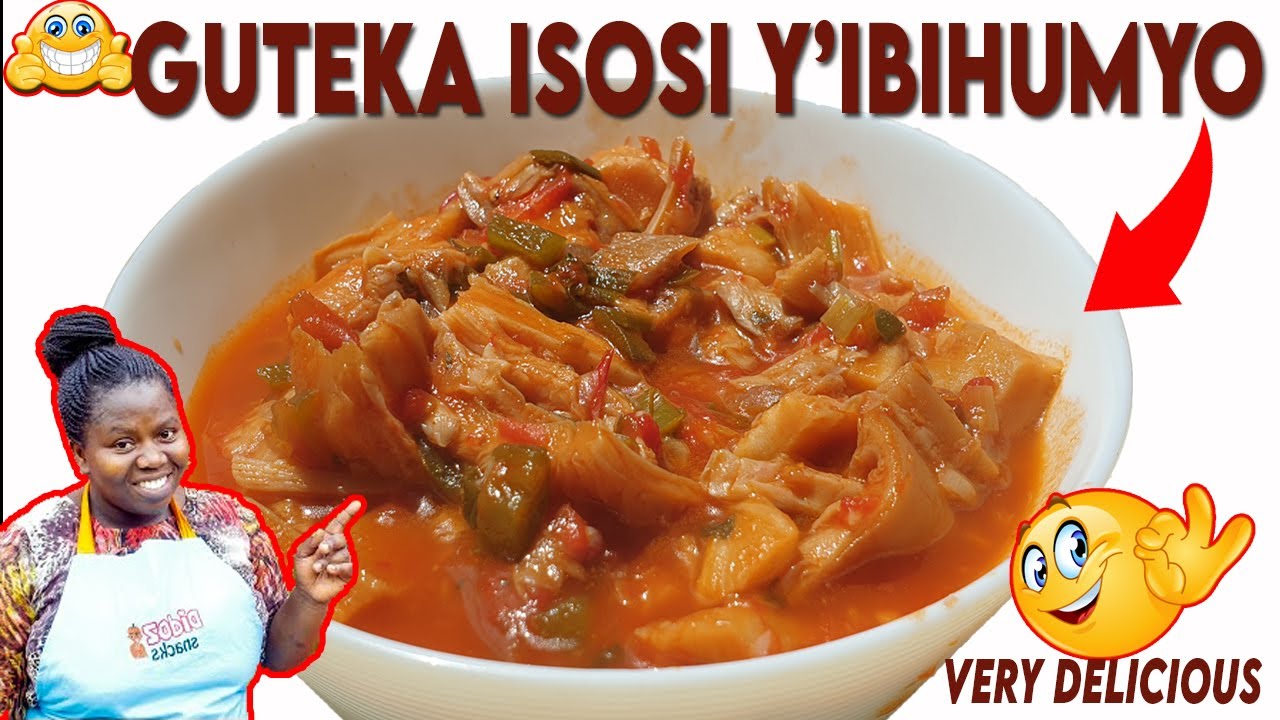 GUTEKA ISOSI Y'IBIHUMYO // EASY MUSHROOM SAUCE ,HOT250 TV GUTEKA