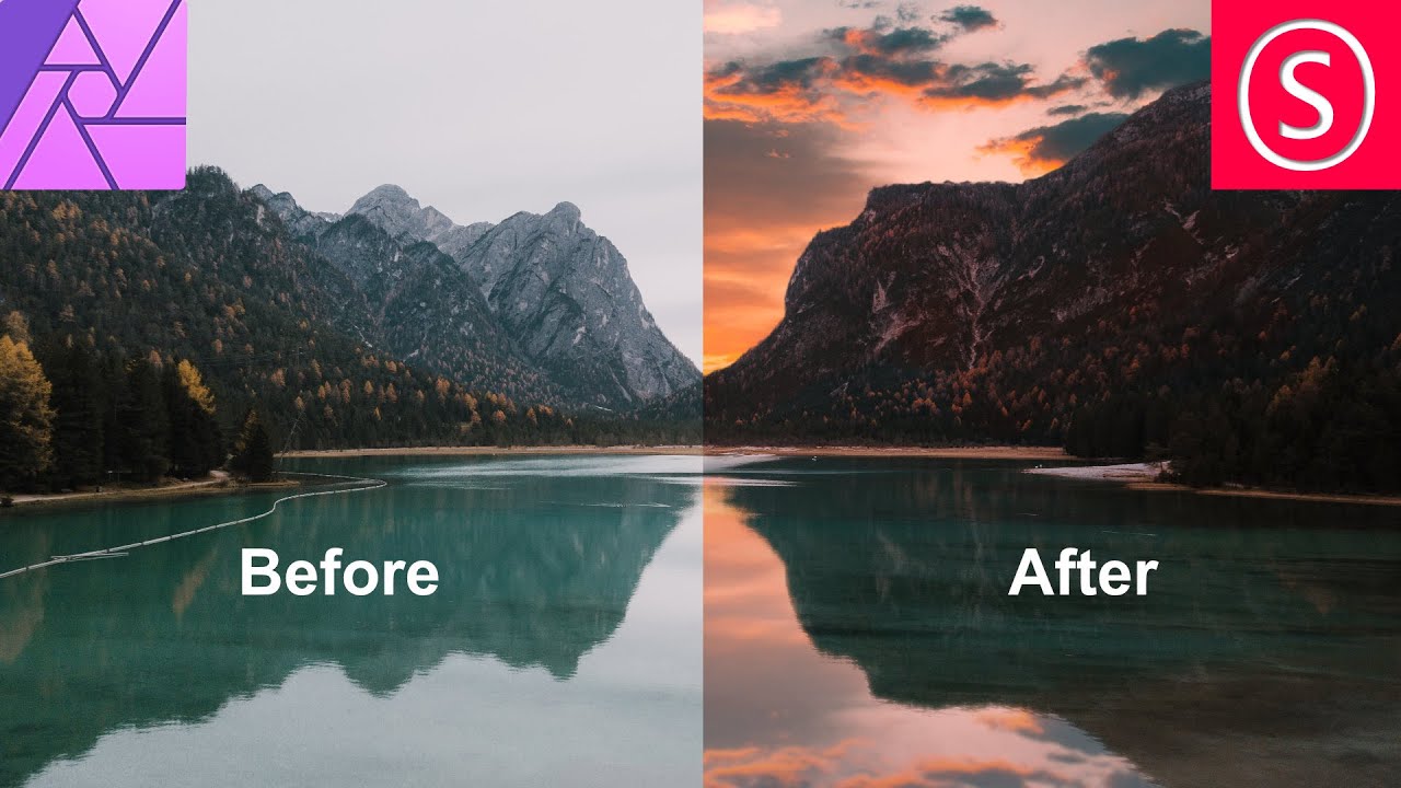 Sky Replacement with Reflection - Affinity Photo Tutorial