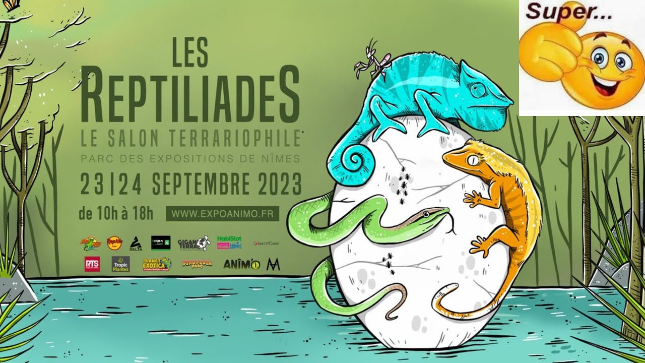 LES  REPTILIADES DE NÎMES POUR LES 25 ANS exposition reptiles