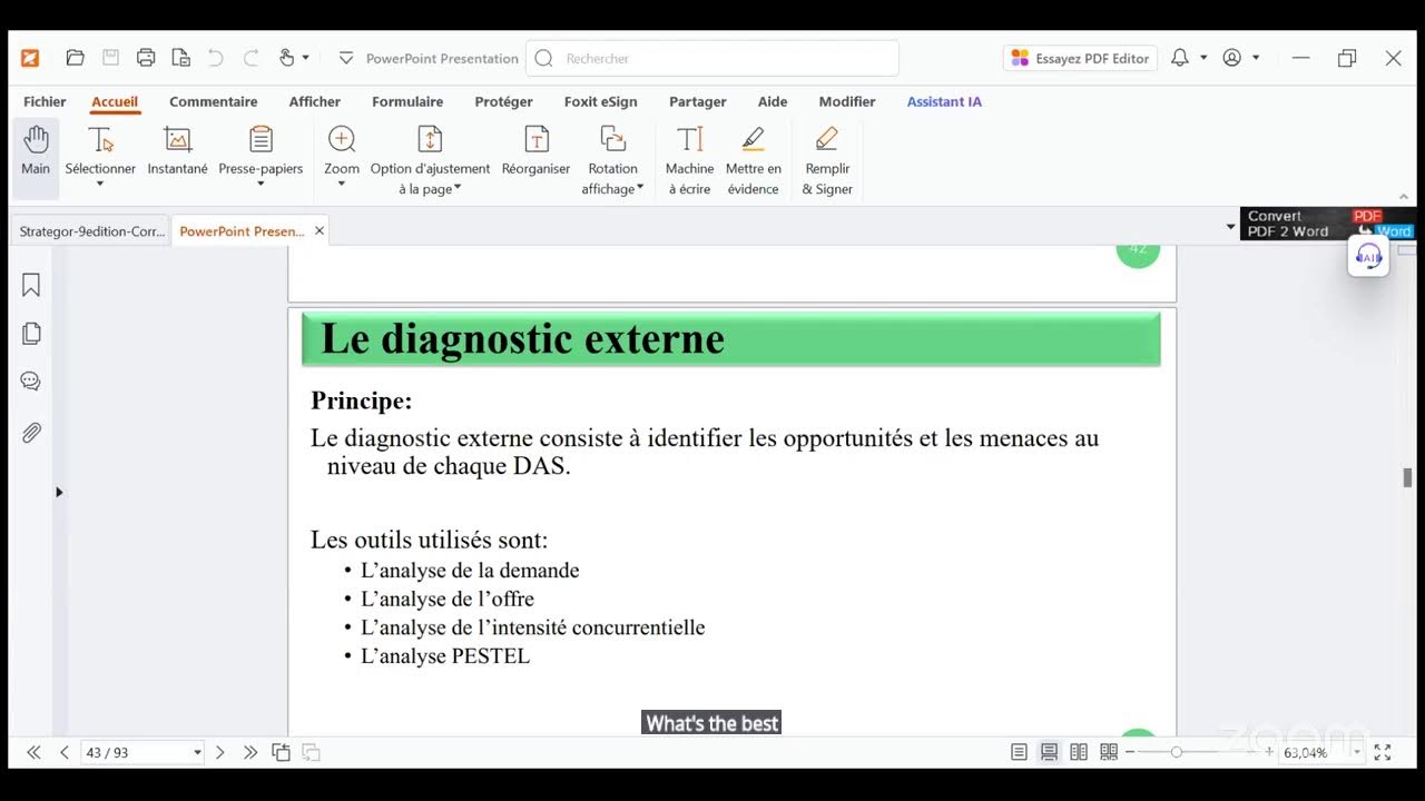CMP12S2 AES 01-Politique générale d'entreprise