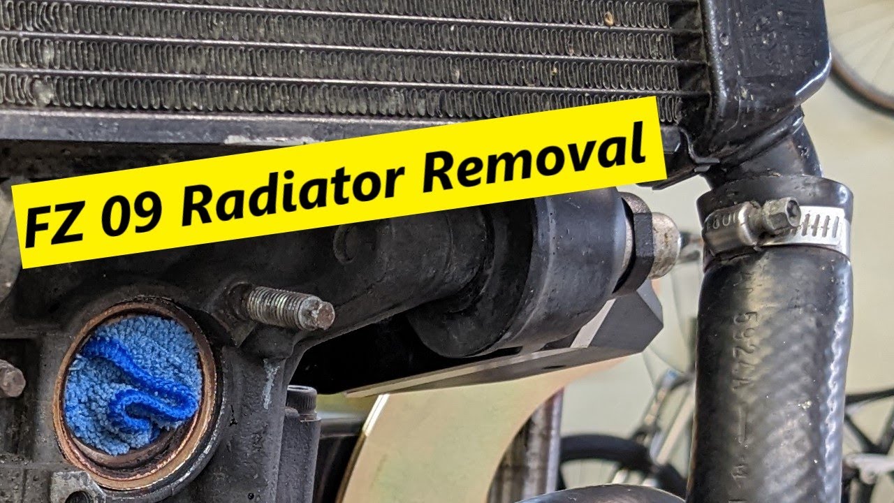radiator removal Yamaha FZ-09/MT-09 2014 2015 2016