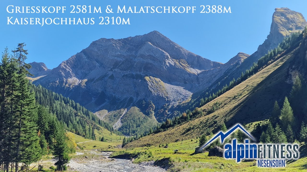 Grießkopf 2581m & Malatschkopf 2388m via Kaiserjochhaus 2310m bei Kaisers im Lechtal