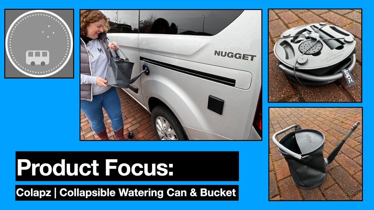 Colapz Collapsible Watering Can and Bucket | Review | Ford Nugget Family Campervan