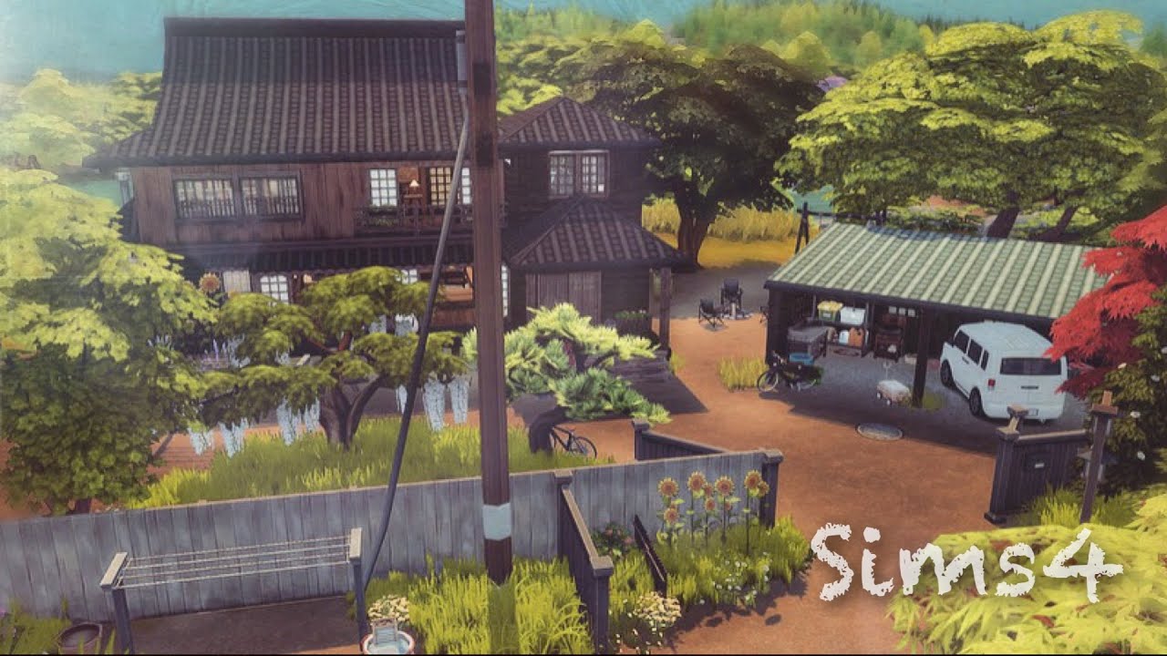 Japanese Countryside Landscape #5 田園風景 Sims4 シムズ4  / No CC / Speed Build