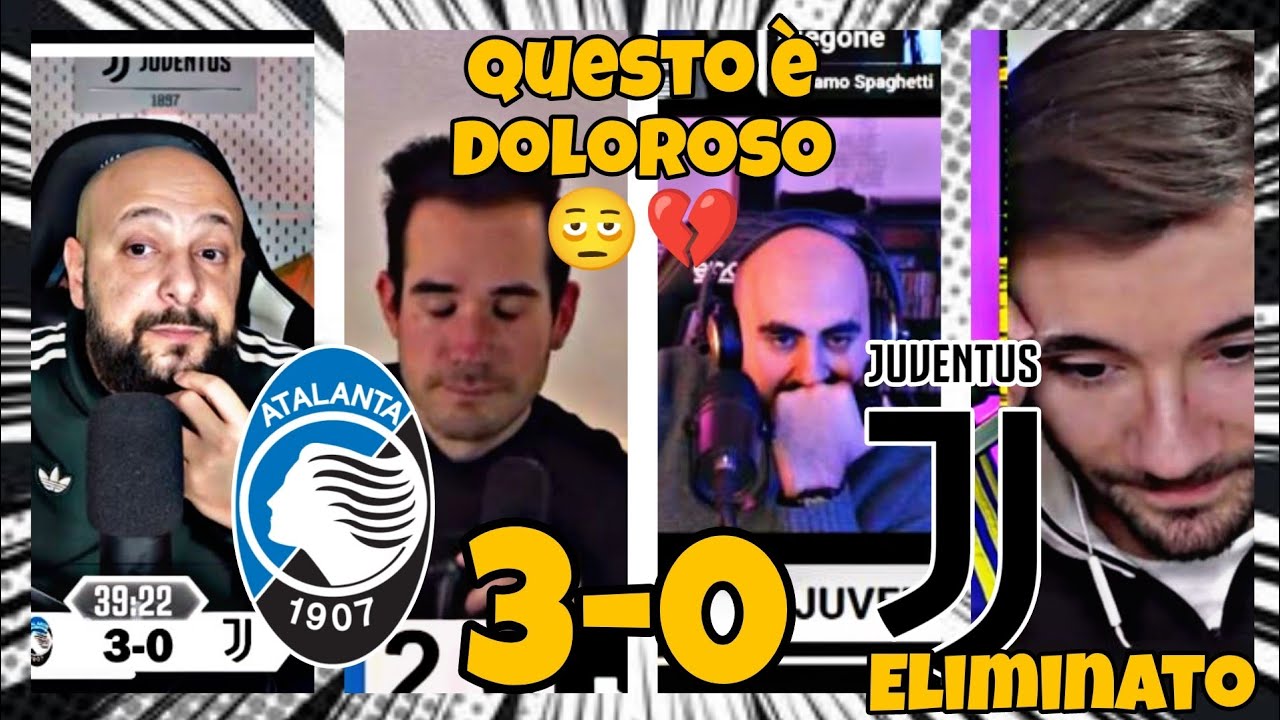 I tifosi della Juventus soffrono molto dopo la sconfitta per 3-0 contro l'Atalanta 💔