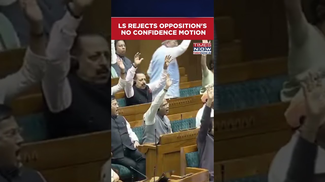 Lok Sabha Rejects Opposition's No Confidence Motion Against Speaker Om Birla #shorts