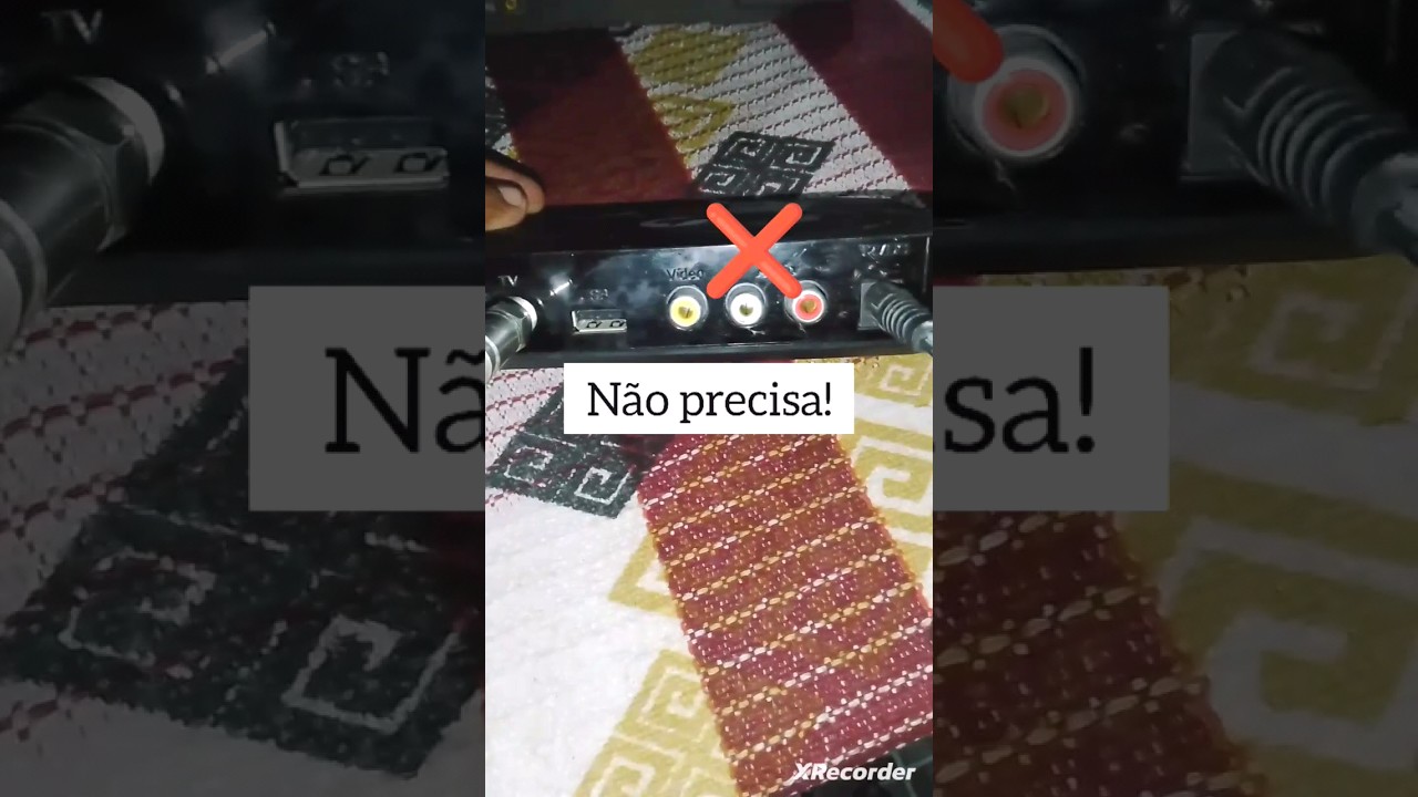 COMO INSTALAR CONVERSOR DIGITAL NA TV DE TUBO ANTIGA SEM CABO RCA/AV 2023