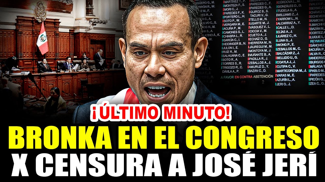 🔴¡ÚLTIMO MINUTO! JOSÉ JERÍ RESPONDE AL CONGRESO ANTE POSIBLE CĘNSURA POR REUNIONES 'CHIFAGATE'