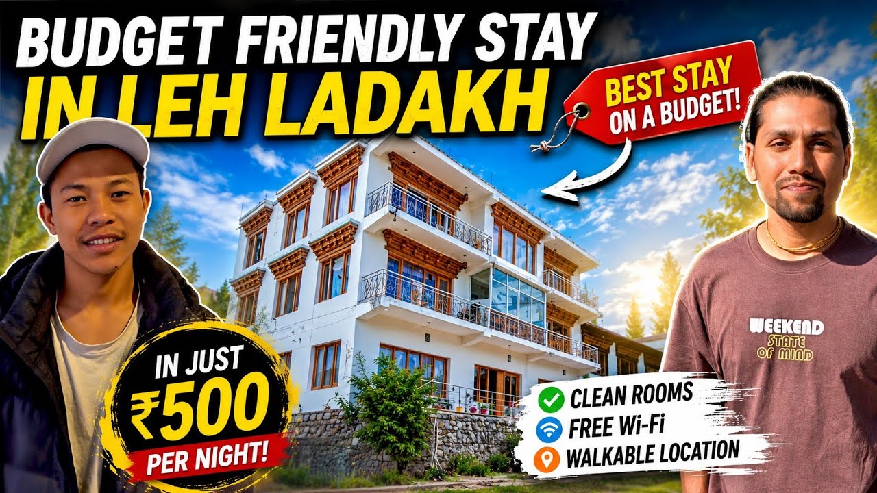 Budget Stay in Leh Ladakh | Room Just ₹500 😱 | Cheap Hotels in Leh