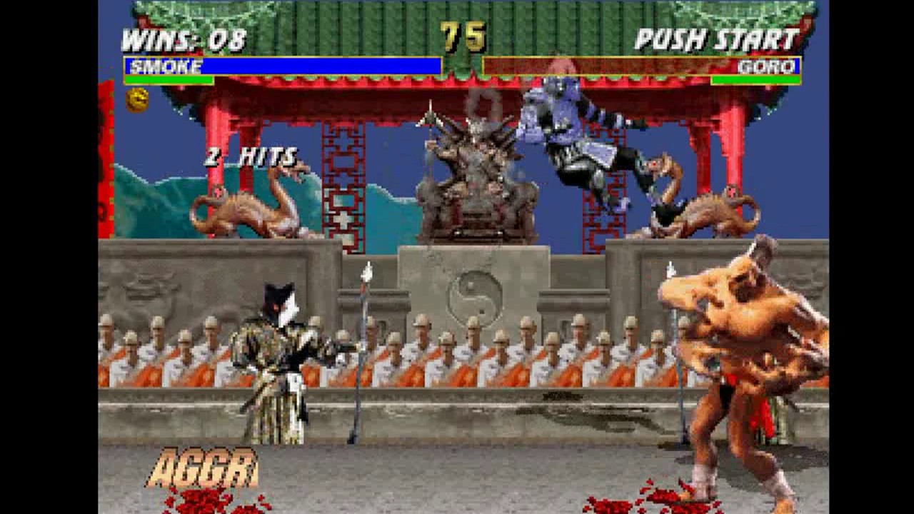 Mortal Kombat Trilogy (PSX) - Longplay as Cyber Smoke