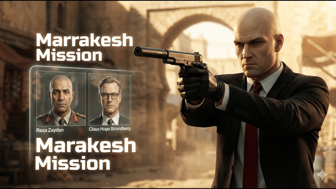 HITMAN 3 Marrakesh Mission – Silent Assassin Elimination of Reza Zaydan & Claus Strandberg