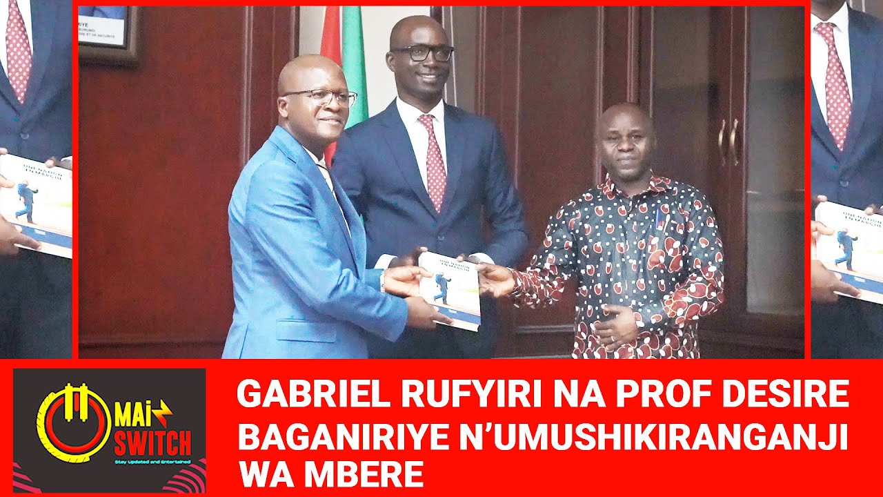 Gabriel Rufyiri na Prof Desire atwara PAEEJ  bahawe umubonano n'umushikiranganji wa mbere
