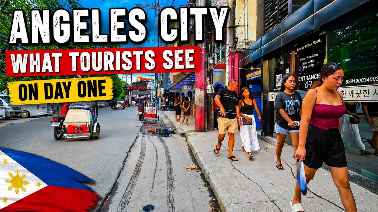 🚶 Walking Through Angeles City Philippines | What Tourists See on Day One 🇵🇭