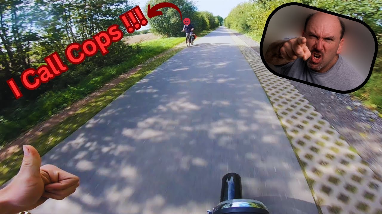 Simson 120ccm Ballern ! Angry Fahrrad Fahrer ? / Simson Wheelies & Angry People + Polizei !