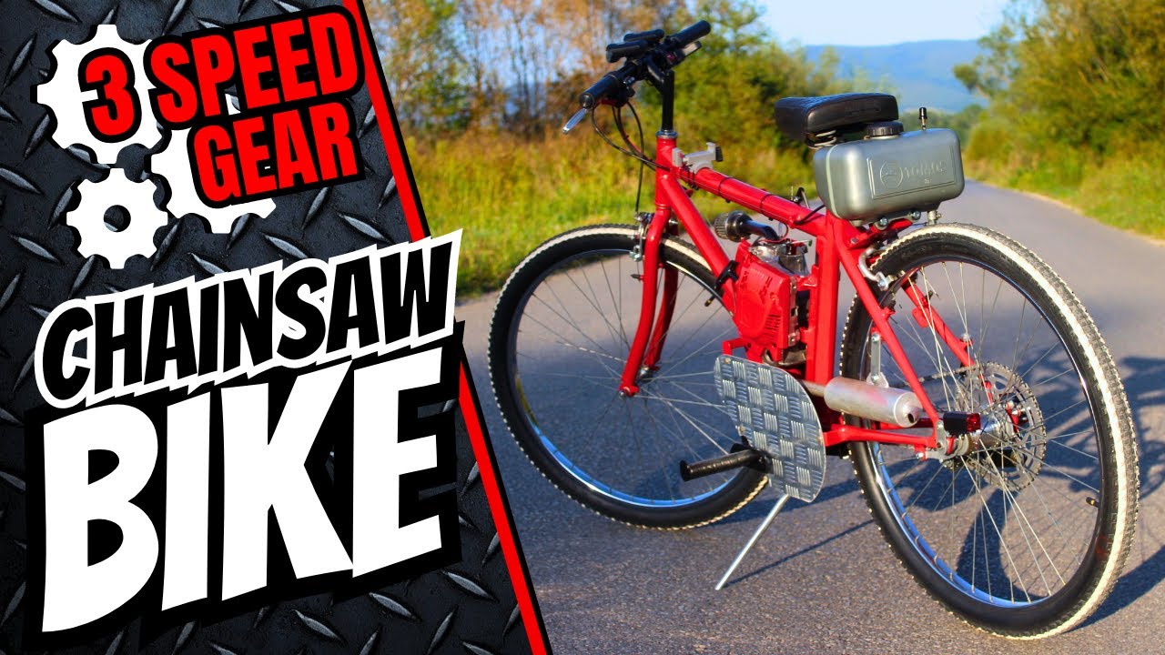 Building a Chainsaw Bike with Gears from Scratch!