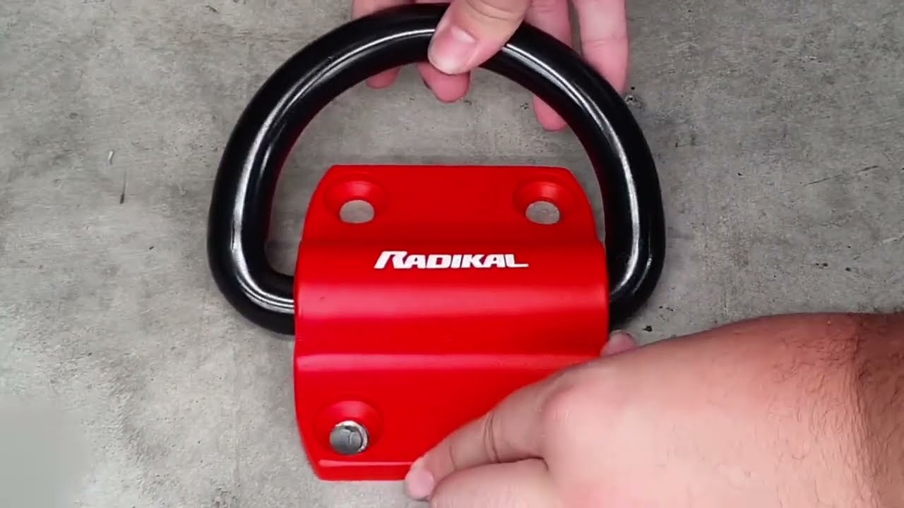 RADIKAL RK60 Ancrage au Sol ou au Mur pour Moto de Garage, Caravane, remorque Anneau 20 mm